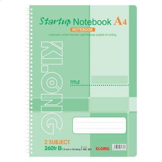 Sổ lò xo KLONG A4 260trang; MS: 381M .
