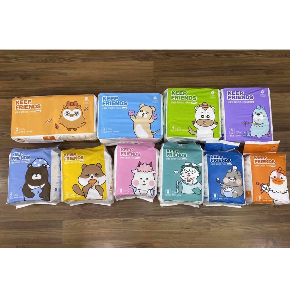 𝐅𝐑𝐄𝐄 𝐒𝐇𝐈𝐏 Bỉm ENBLANC KEEP FRIENDS Hàn Quốc 𝐌𝐀̂̃𝐔 𝟐𝟎𝟐𝟏 Dán/Quần S40/M32/L28/XL24