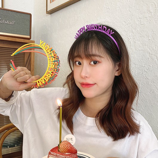 Cài Tóc Chữ Happy Birthday Xinh Xắn Nhiều Màu Sắc Tùy Chọn Cho Nữ