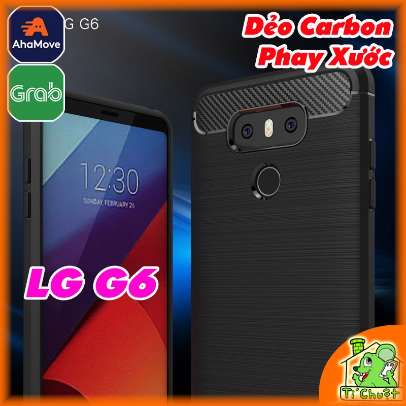 [Ảnh Thật] Ốp Lưng LG G6 Dẻo Carbon Phay Xước Chống Sốc