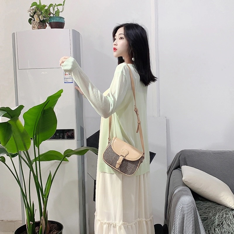 Áo Khoác Cardigan Dệt Kim Chống Nắng Xinh Xắn Cho Nữ