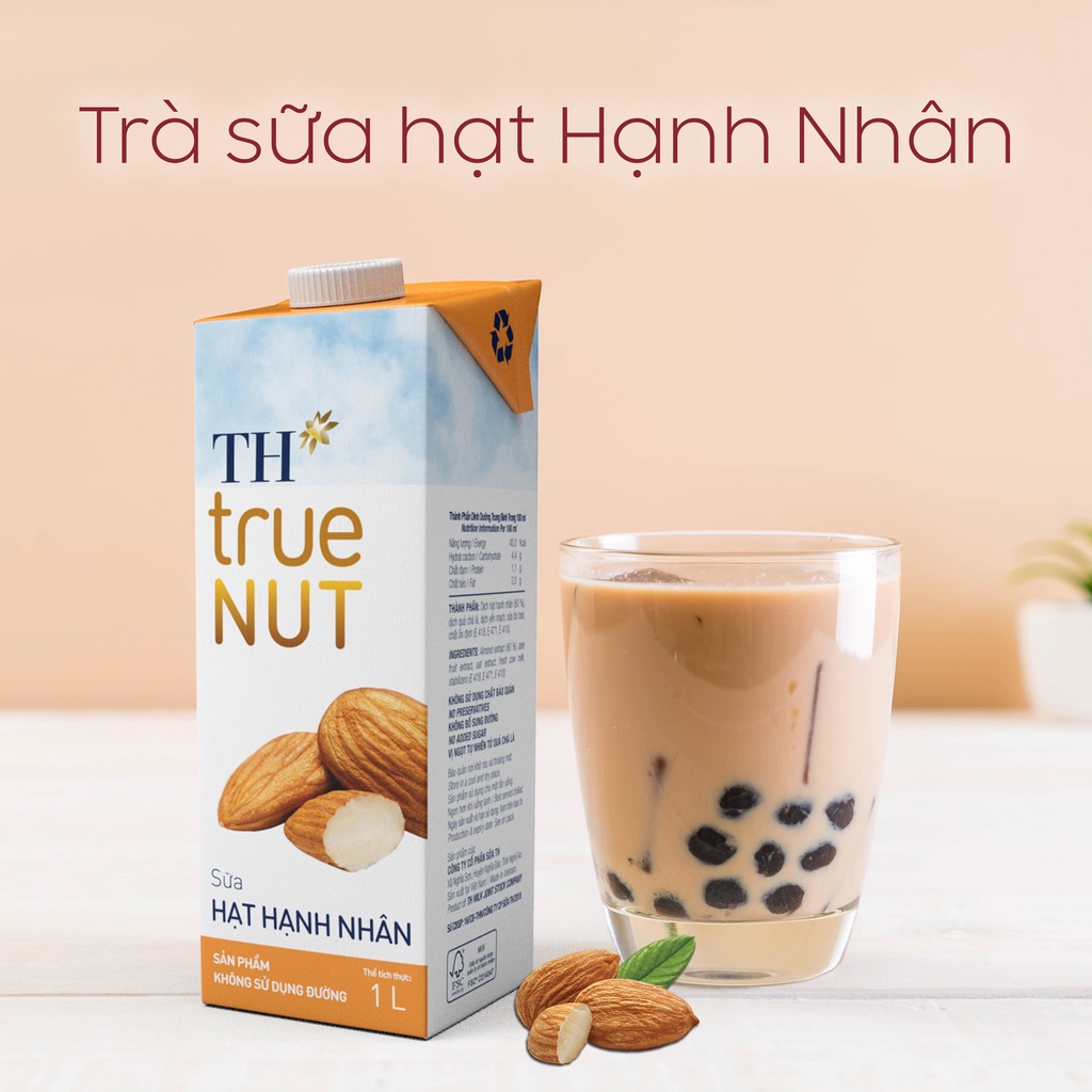 Sữa TH True Milk Hạt Hạnh Nhân 1L Chính Hãng