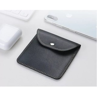 Túi đựng tai nghe, cáp sạc chất liêu giả da - hưng long pc