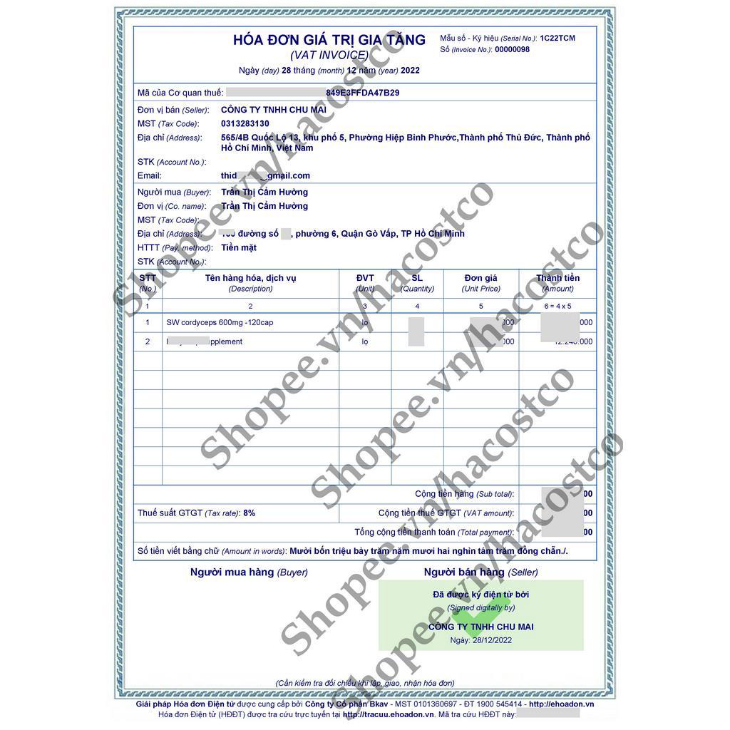 Viên uống Cordyceps đông trùng hạ thảo 120 viên Swanson Mẫu mới shop Hong1008