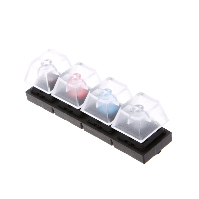 Bộ 4 Bàn Phím Cơ Màu Đen / Xanh Dương / Đỏ / Nâu Cho Cherry Mx