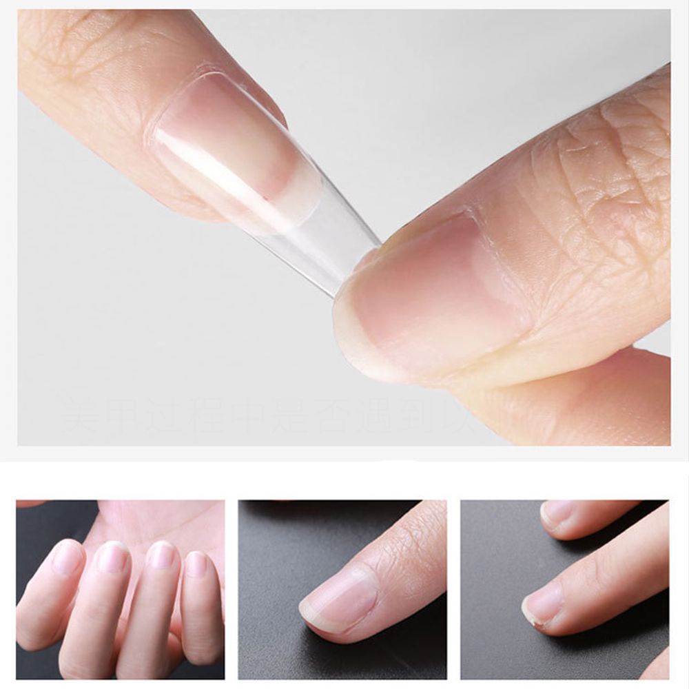 [Hàng mới về] Hộp 100 móng tay giả trong suốt siêu mỏng có thể tháo rời diy