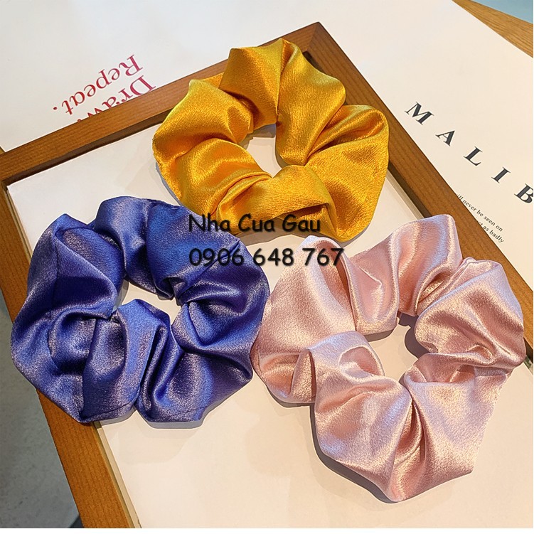 Scrunchies lụa bóng đẹp xỉuuu hàng QC cao cấp