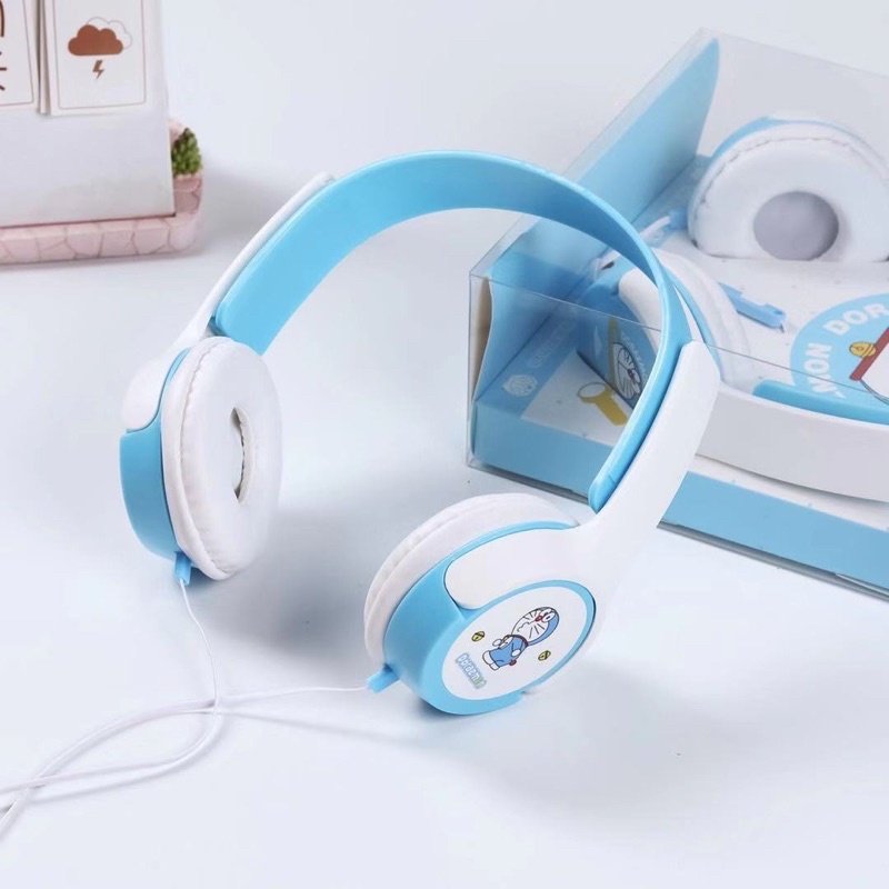 Tai Nghe Chụp Tai Hoạt Hình Doraemon,Hello Kitty,Gấu Brown Jack 3.5mm