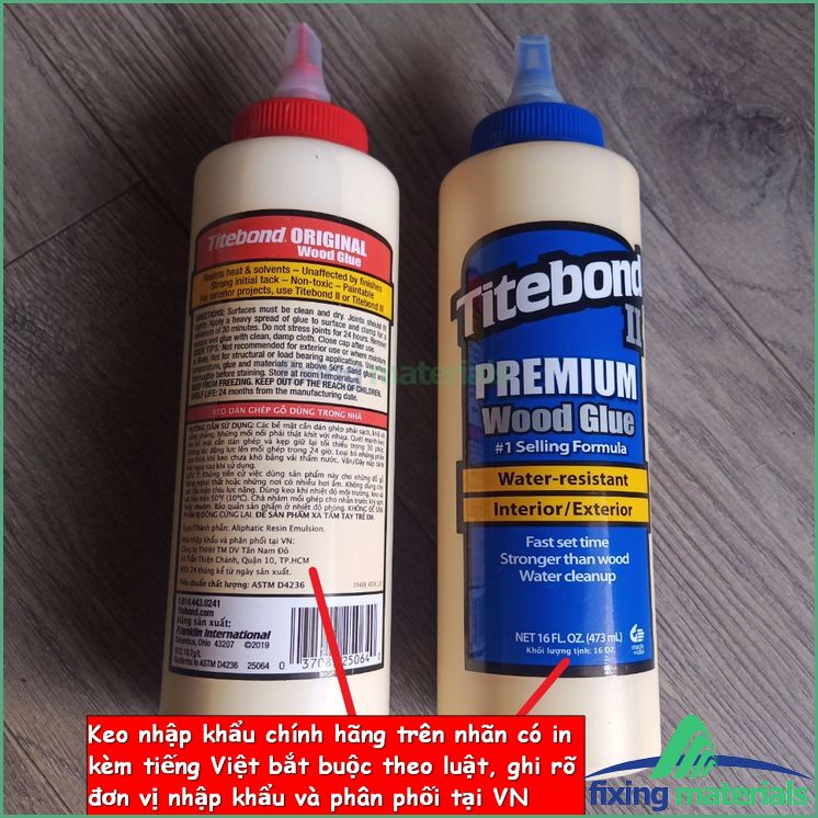 Titebond - Keo dán gỗ sản xuất lại Mỹ. CHÍNH HÃNG
