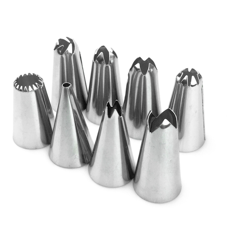 14 Pcs/ Set Cake DIY Decorating Tools/ Stainless Steel Piping Nozzle/ Baking Cream Modeling Squeeze Bag/ Kitchen Practical Gadgets