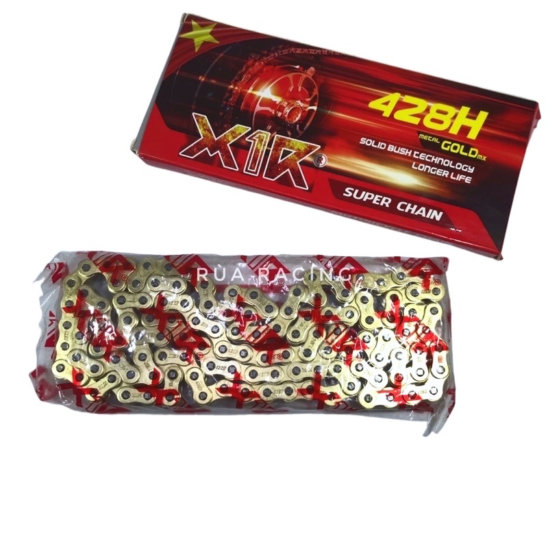 Sên - Xích X1R Vàng Mẫu Mới Exciter 150/Exciter135/Winner/Sonic150/Satria