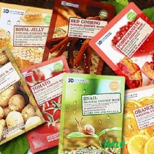 combo 10 mặt nạ 3D 3W clinic chính hãng Hàn Quốc đắp hàng ngày cho da nhạy cảm