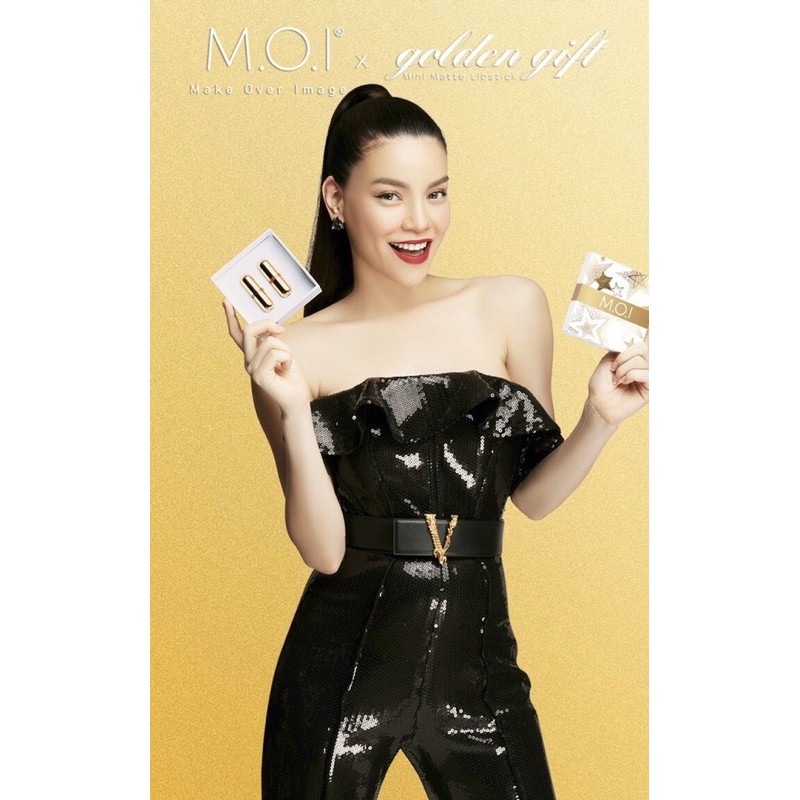 Set 2 son mini Golden Gift MOI chất mềm mịn môi có hộp tặng kèm | BigBuy360 - bigbuy360.vn