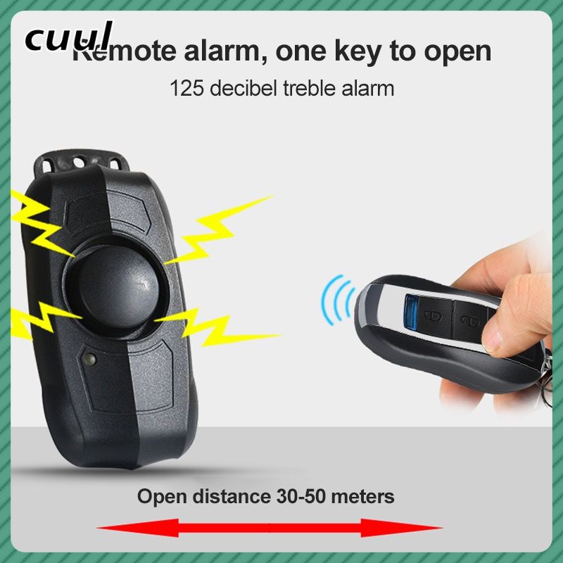 Trong kho Không Dây Xe Máy Xe Đạp Báo Động, An Ninh Chống Trộm Báo Động với Điều Khiển Từ Xa, IP55 Không Thấm Nước, 150 dB Siêu Lớn COD