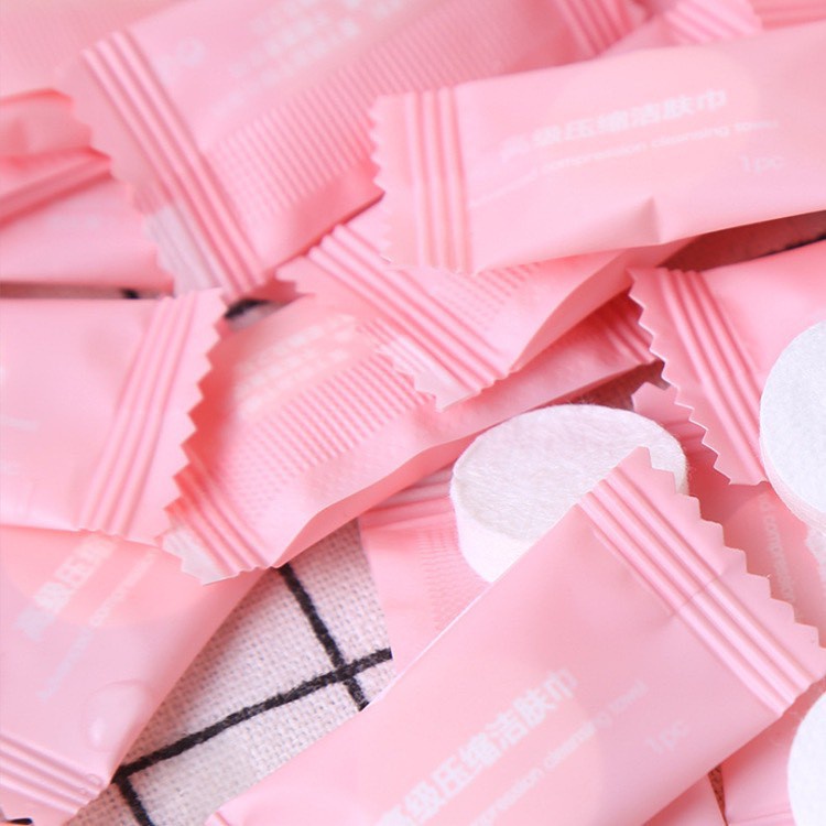 Combo 100 Khăn giấy nén du lịch hình viên kẹo tiện lợi 88005