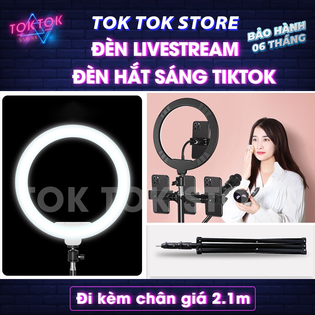 Đèn Livestream Trợ Sáng Chụp Hình Make Up Size Lớn Siêu Sáng Hỗ Trợ Quay Phim Chụp Hình Siêu Rẻ Bền Đẹp Bảo Hành 12T.