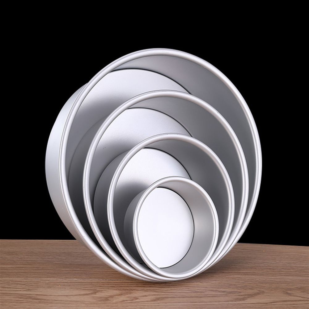 Khuôn làm bánh hình tròn bằng nhôm kích thước 4/6/8/10 Inch