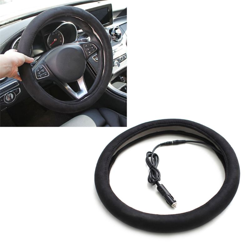 Vỏ Bọc Vô Lăng Sưởi Ấm Điện Tử Cho Mùa Đông 38cm