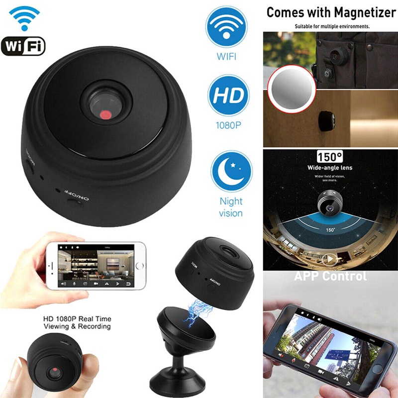 Camera A9 an ninh không dây kết nối wifi HD 1080P P2P