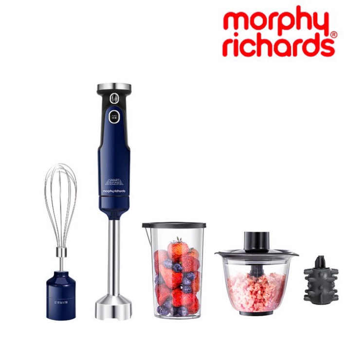 Máy xay sinh tố cầm tay kiêm bóc tỏi Morphy Richards MR6006 600W - Nhập Khẩu Chính Hãng Bảo Hành 2 Năm