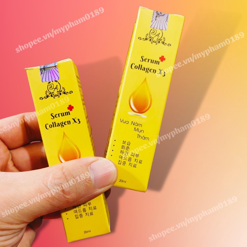 Serum Collagen X3 xóa thâm nám căng bóng da ⭐Chính Hãng ⭐ Serum X3 20ml Mỹ Phẩm Đông Anh
