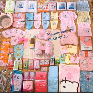 combo đồ sơ sinh đầy đủ cho mẹ và bé bốn mùa xuân hạ thu đông