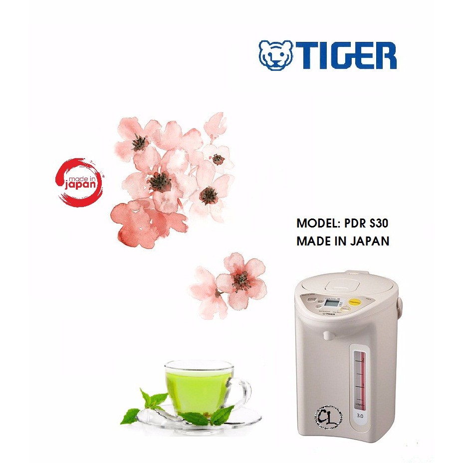 Bình thủy điện Tiger PDR-S30 Nhật Bản - 3 lít nhập khẩu nhật bản