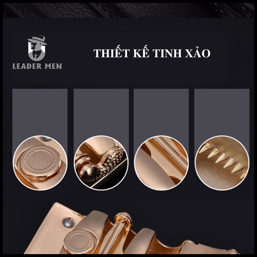 Thắt Lưng Nam LMEN Chất Liệu Da PU Cao Cấp Khóa Tự Động - Dây Lưng Nam Thời Trang Kiểu Dáng Sang Trọng - Bảo Hành 1 Năm