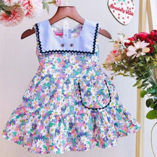 Đầm tiểu thư bé gái kate bông 8-38kg