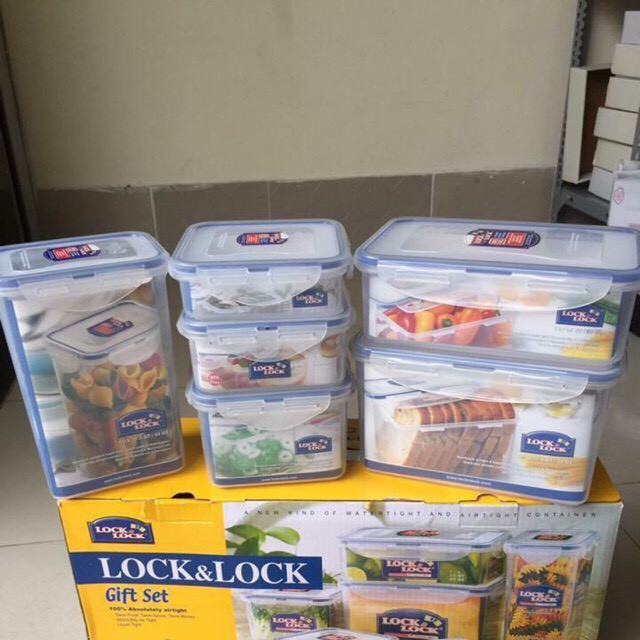 Bộ 6 hộp nhựa Lock &amp; Lock