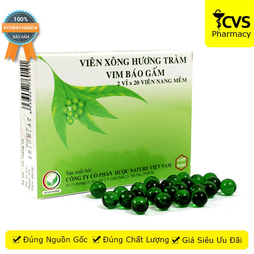 Viên Xông Hương Tràm Vim Báo Gấm - cvspharmacy