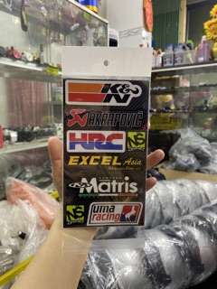 Tem dán xe chữ Hrc,excel,matris,uma...