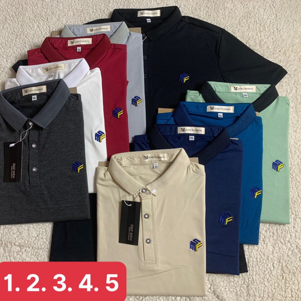 [8 Màu] Áo thun nam có cổ - Thun cotton co giãn 4 chiều thấm hút tốt | BigBuy360 - bigbuy360.vn