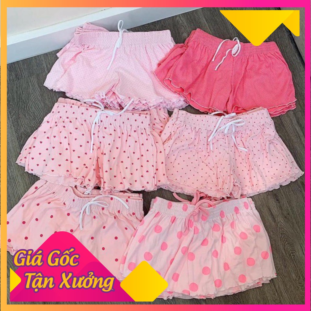 [VIDEO THẬT] Quần đùi nữ thái lan ống rộng chấm bi mặc nhà FREE SIZE DƯỚI 70KG - Quần sooc nữ bánh bèo SABI SHOP | BigBuy360 - bigbuy360.vn