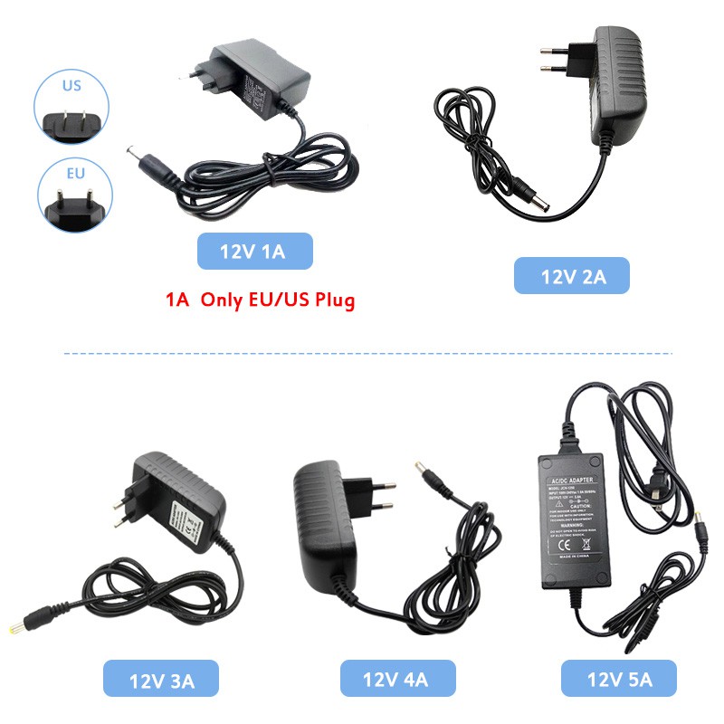 GBKOF DC12V 12V Power Supply Unit Transformer AC 100V- 240V LED driver Converter Charger For LED Strip light