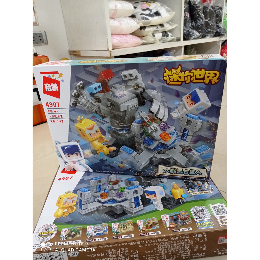 Lego Mini World chiến đấu với boss tượng cổ 4907