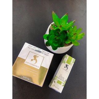 bộ 3 sữa rửa mặt kst + serum mụn kst + face mụn KST cao cấp chính hãng