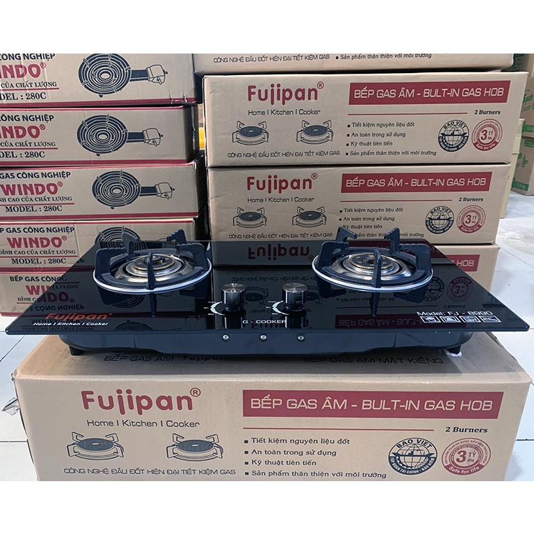 Bếp gas âm Fujipan FJ-8990V chén đồng,Kiềng gang đúc nguyên khối - Hàng chính hãng - ALOBUY VIỆT NAM