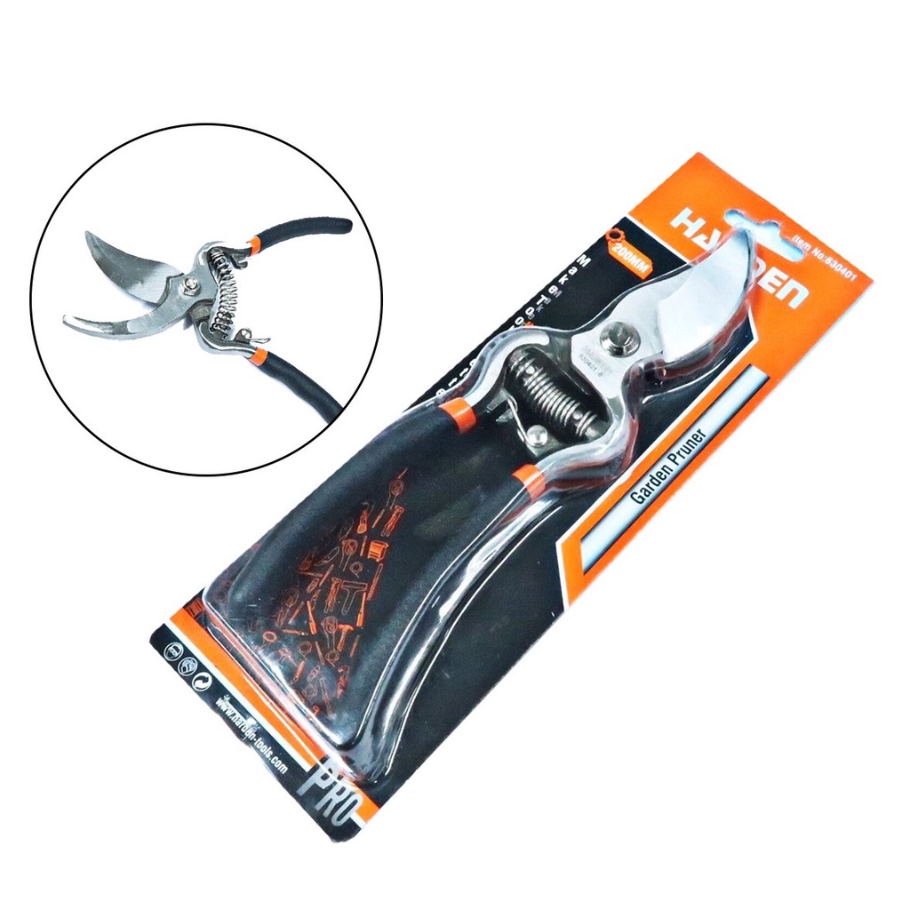 Kéo cắt cành, tỉa cành tay sắt lưỡi cong Harden 8inch-200mm