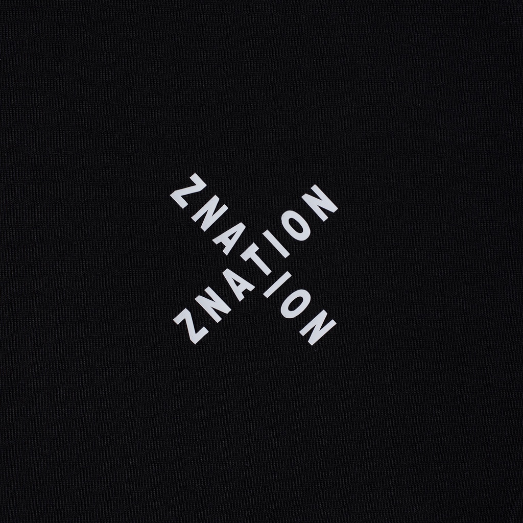 Áo Thun ZNATION Signature Tee Unisex Oversize Màu đen