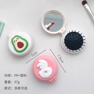 Lược tròn có gương