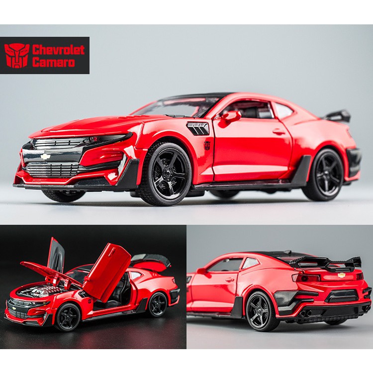 Xe ô tô mô hình đồ chơi cao cấp Chevrolet Camaro Transformer tỉ lệ 1:32 hàng Quảng Châu