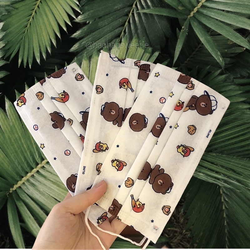 Khẩu trang Họa tiết LINE cute (Made in Vietnam) | BigBuy360 - bigbuy360.vn