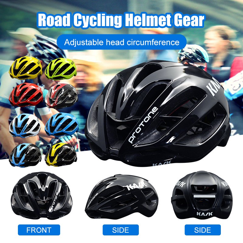 Kask Protone Unisex Mũ Bảo Hiểm Xe Đạp Đường Bộ Một Mảnh Thoáng Khí Đỏ Đô Mũ Bảo Hiểm Xe Đạp
