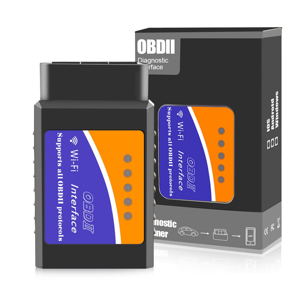 Thiết Bị Quét Mã Code Tự Động ELM327 Wifi V1.5 PIC18F25K80 ELM 327 OBD 2 Cho IOS Android ELM 327 V1.5 WI-FI ODB2