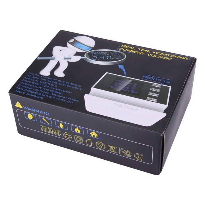 Hub USB 4 Cổng Thông Minh CDA26 Kiêm Giá Đỡ Máy Tính Bảng Chính Hãng KHAI DUY Bảo Hành 1 Năm - 1 Đổi 1