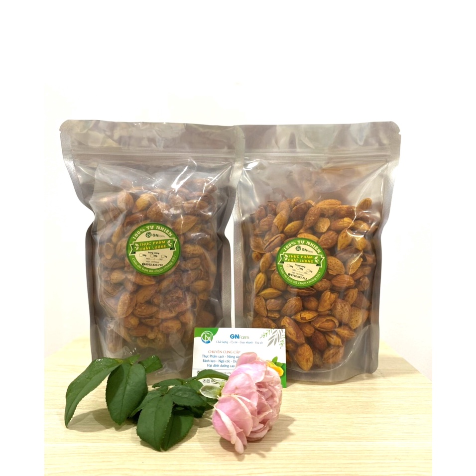 Hạnh Nhân Rang Bơ Vỏ Mỏng Mỹ Hạt Dinh Dưỡng Healthy Nuts - Túi 500g/1kg