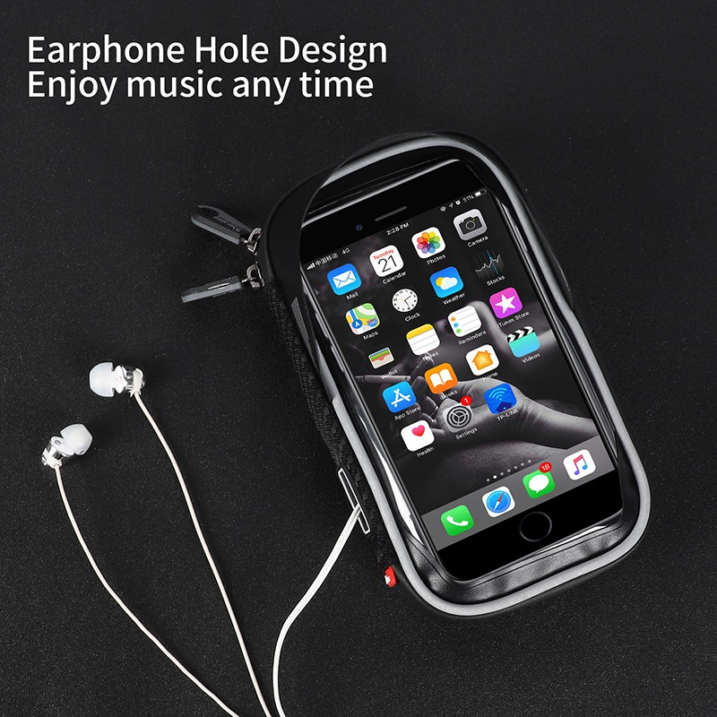 Túi WEST BIKING chống nước gắn ghi đông xe đạp đựng điện thoại 6.5/ 6.0 inch tiện dụng thích hợp cho iPhone Samsung