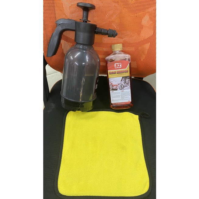 [ RỬA XE TẠI NHÀ ] BÌNH XỊT BỌT TUYẾT &amp; KHĂN 3M &amp; CỌ ÔNG CÙ &amp; XÀ BÔNG dụng_cụ_rửa_xe