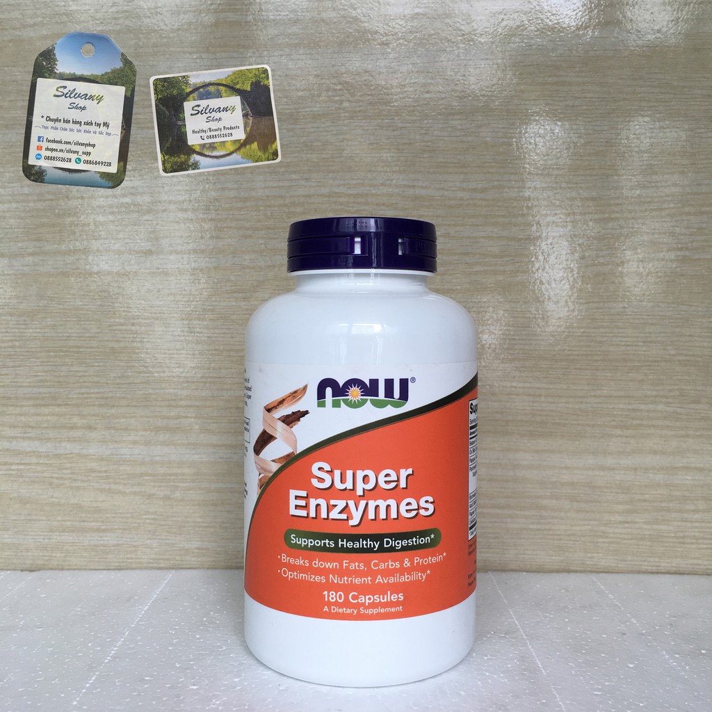 Super Enzymes Now Foods – Hỗ Trợ Tiêu Hóa, Hấp Thu Dinh Dưỡng Tốt Hơn - 180 caps